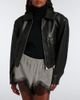 The Frankie Shop The Frankie Shop Dalia checked lace-trimmed satin shorts - 2