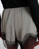 The Frankie Shop The Frankie Shop Dalia checked lace-trimmed satin shorts - 4