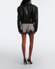 The Frankie Shop The Frankie Shop Dalia checked lace-trimmed satin shorts - 5