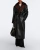 The Frankie Shop The Frankie Shop Edra shearling-trimmed wrap coat - 2