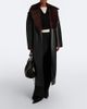 The Frankie Shop The Frankie Shop Edra shearling-trimmed wrap coat - 8