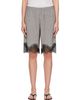 The Frankie Shop The Frankie Shop Gray Baxter Lace Bermuda Shorts - 1
