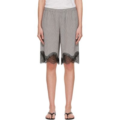 The Frankie Shop The Frankie Shop Gray Baxter Lace Bermuda Shorts