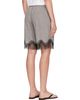 The Frankie Shop The Frankie Shop Gray Baxter Lace Bermuda Shorts - 3