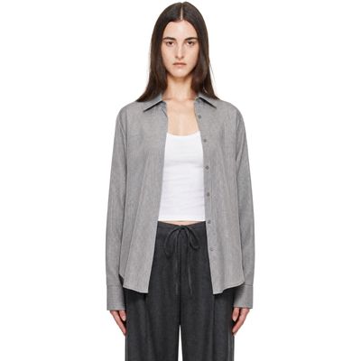 The Frankie Shop The Frankie Shop Gray Peri Shirt