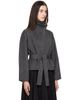 The Frankie Shop The Frankie Shop Grey Onelle Wool Reversible Short Coat - 2