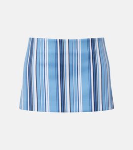 The Frankie Shop The Frankie Shop Hera striped cotton-blend miniskirt