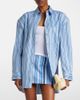 The Frankie Shop The Frankie Shop Hera striped cotton-blend miniskirt - 2