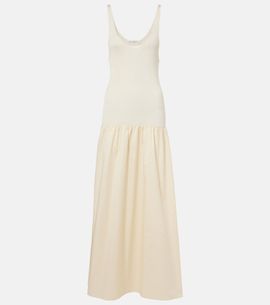 The Frankie Shop The Frankie Shop Ilya cotton-trimmed maxi dress