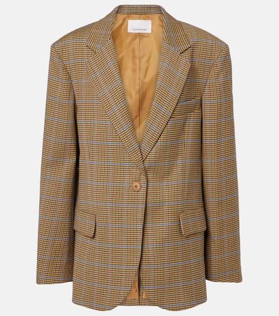 The Frankie Shop Lyra houndstooth oversized blazer
