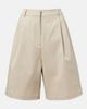 The Frankie Shop The Frankie Shop Marfa pleated cotton Bermuda shorts - 1