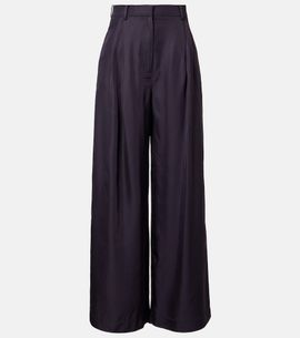 The Frankie Shop The Frankie Shop Marfa pleated twill wide-leg pants