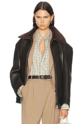 The Frankie Shop The Frankie Shop Mountain Faux Leather Jacket