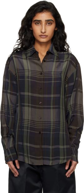 The Frankie Shop The Frankie Shop Multicolor Peri Sheer Fluid Shirt