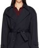 The Frankie Shop The Frankie Shop Navy Zurich Oversized Short Trench Coat - 1