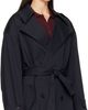 The Frankie Shop The Frankie Shop Navy Zurich Oversized Short Trench Coat - 2
