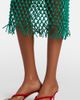 The Frankie Shop The Frankie Shop Nelaya macramÃ© leather midi skirt - 4