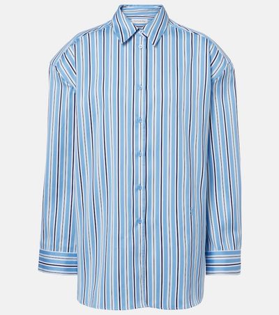 The Frankie Shop The Frankie Shop Oana striped cotton-blend shirt
