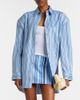 The Frankie Shop The Frankie Shop Oana striped cotton-blend shirt - 2