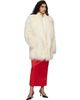 The Frankie Shop The Frankie Shop Off-White Liza Short Coat - 4