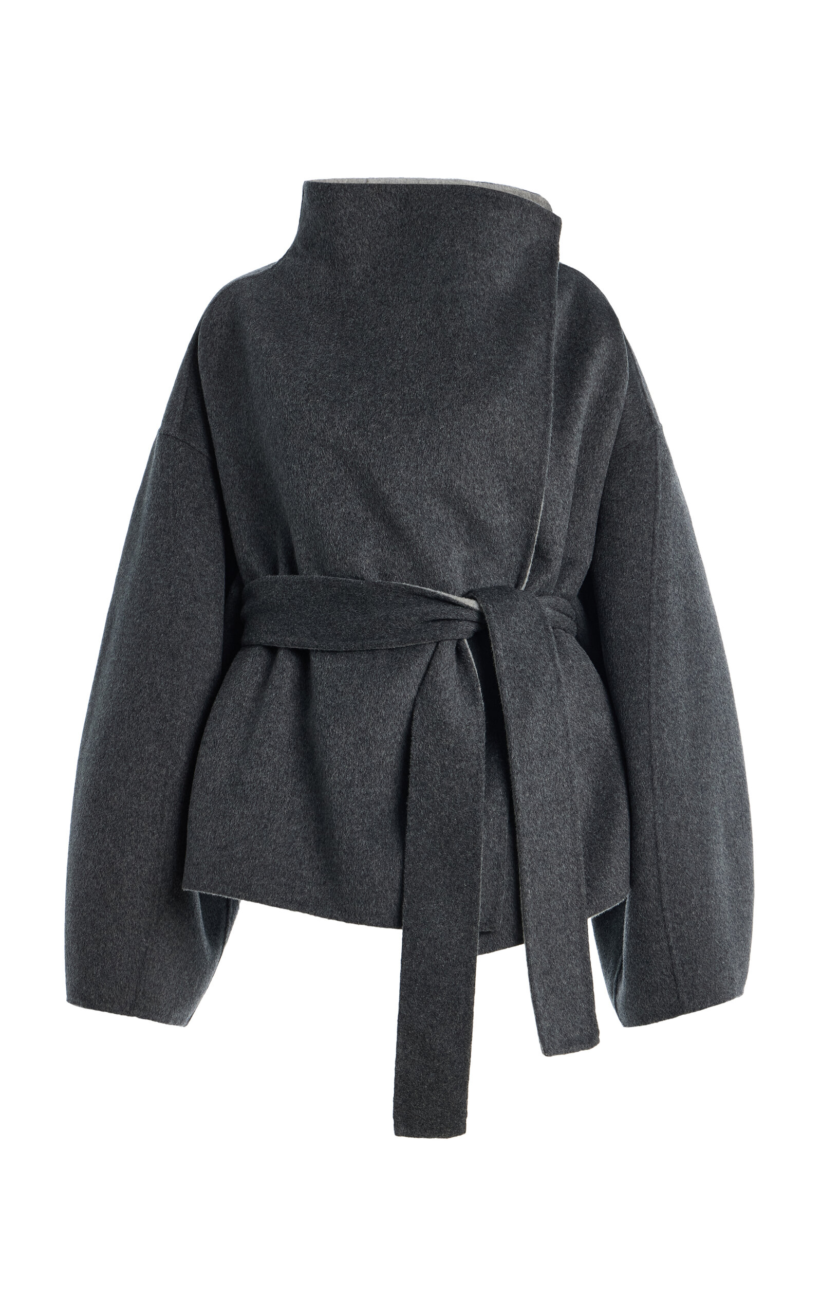 The Frankie Shop The Frankie Shop Onelle Reversible WoolBlend Short Coat