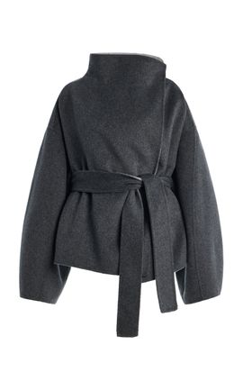 The Frankie Shop The Frankie Shop Onelle Reversible WoolBlend Short Coat