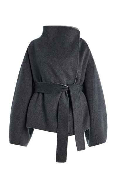 The Frankie Shop The Frankie Shop Onelle Reversible WoolBlend Short Coat