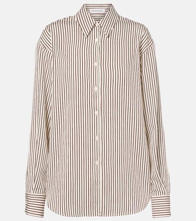 The Frankie Shop Peri striped poplin shirt