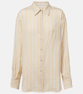 The Frankie Shop The Frankie Shop Peri striped twill shirt
