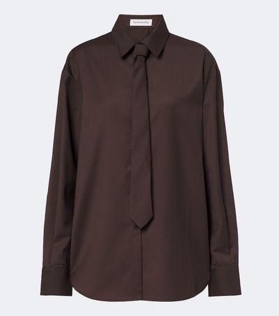 The Frankie Shop The Frankie Shop Peri tie-neck shirt