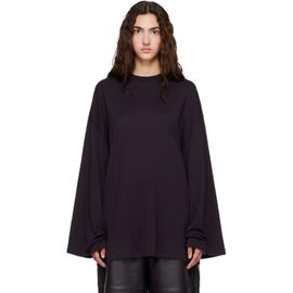 The Frankie Shop The Frankie Shop Purple Rio Oversized Sleeve Long Sleeve T-shirt