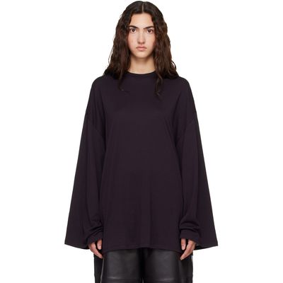 The Frankie Shop The Frankie Shop Purple Rio Oversized Sleeve Long Sleeve T-shirt