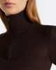 The Frankie Shop The Frankie Shop Sade ribbed-knit wool and silk half-zip sweater - 3