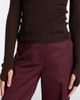 The Frankie Shop The Frankie Shop Sade ribbed-knit wool and silk half-zip sweater - 4
