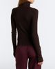 The Frankie Shop The Frankie Shop Sade ribbed-knit wool and silk half-zip sweater - 5