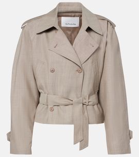 The Frankie Shop The Frankie Shop Stan belted wool jacket