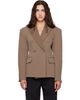 The Frankie Shop The Frankie Shop Taupe Doyer Cinched Blazer - 1