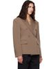 The Frankie Shop The Frankie Shop Taupe Doyer Cinched Blazer - 2
