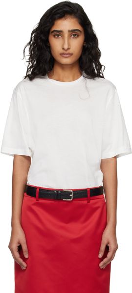 The Frankie Shop The Frankie Shop White Harper Soft Organic T-shirt