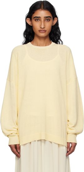 The Frankie Shop The Frankie Shop Yellow Basel Crewneck Sweater