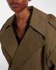 The Frankie Shop The Frankie Shop Zurich oversized cotton cropped trench coat - 4