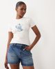 The Frolic The Frolic cotton rich exclusive lobster front graphic baby tee in white - 3