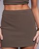 The Frolic The Frolic exclusive bengaline mini skirt in chocolate - part of a set-Brown - 3