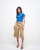 The Frolic The Frolic exclusive cotton 'Italia' script soccer collared baby tee in cobalt blue - 2