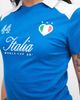 The Frolic The Frolic exclusive cotton 'Italia' script soccer collared baby tee in cobalt blue - 3