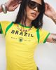 The Frolic The Frolic exclusive cotton rich 'Brazil' soccer graphic baby tee in yellow & green - 1