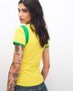 The Frolic The Frolic exclusive cotton rich 'Brazil' soccer graphic baby tee in yellow & green - 3
