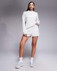 The Frolic The Frolic exclusive cotton rich ribbed knit pocket front micro shorts in gray - part of a set - 2