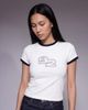 The Frolic The Frolic exclusive cotton rich star number graphic front baby tee in white - 1