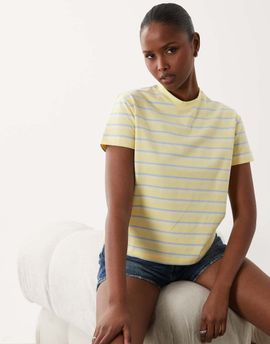 The Frolic The Frolic exclusive cotton slouchy baby tee in yellow stripe
